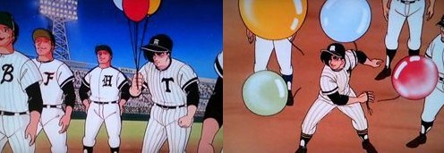 みんなが夜空に風船を飛ばしたのに、紐を放しそこねてしまった花形