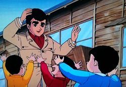 初月給で買ったスカーフにコート？