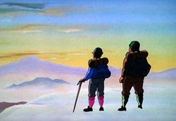 ご来光が二人を照らすのであった