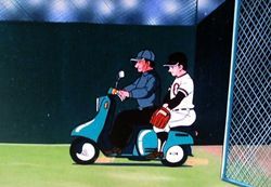 マウンドに出勤である