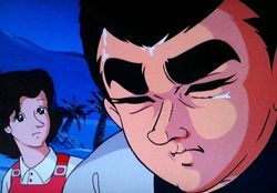 野球人形の謂れを奈美に話す飛雄馬