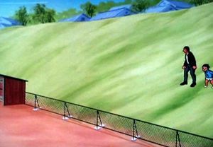 はっと気づくと誰もグラウンドにいない